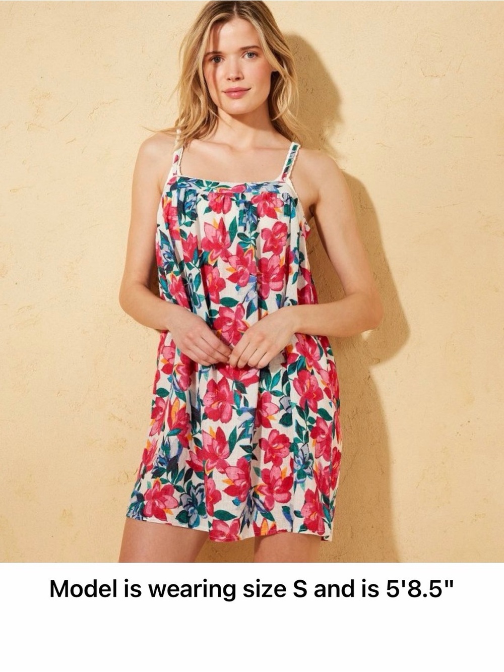 Andie Floral Swim Coverup in Pink, Green and White